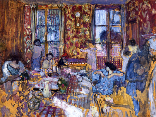  Edouard Vuillard A Breakfast at Villerville - Hand Painted Oil Painting