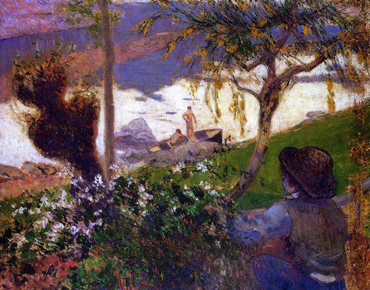  Paul Gauguin Breton Boy by the Aven River - Hand Painted Oil Painting
