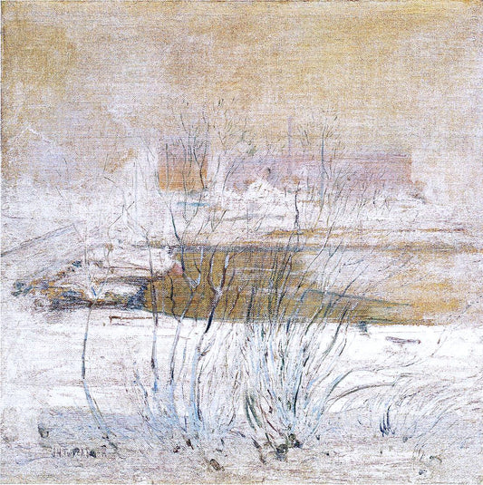  John Twachtman Bridge in Winter - Hand Painted Oil Painting