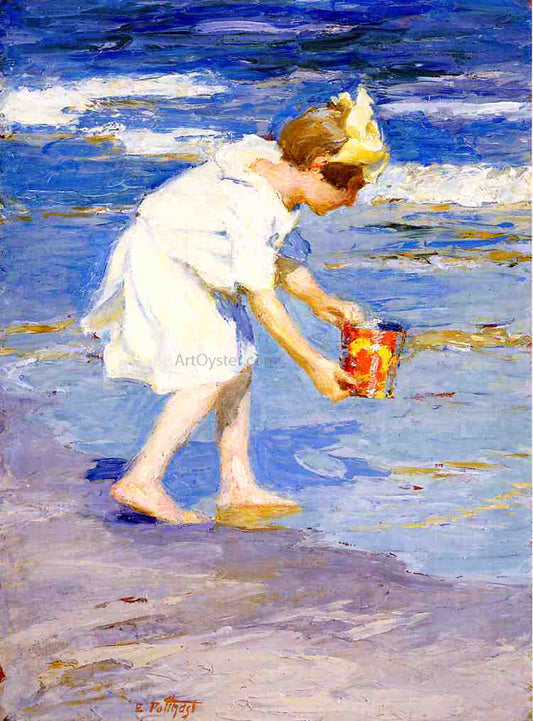  Edward Potthast Brighton Beach - Hand Painted Oil Painting