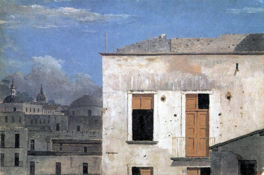  Thomas Jones Buildings in Naples - Hand Painted Oil Painting