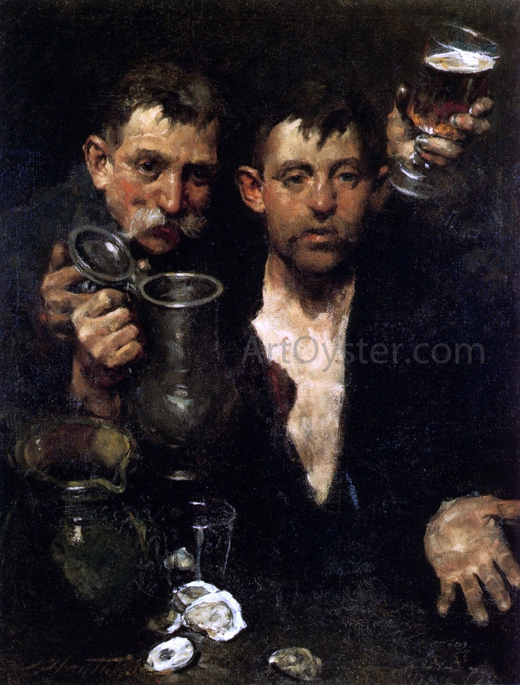  Charles Webster Hawthorne Bums Drinking - Hand Painted Oil Painting