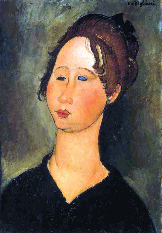  Amedeo Modigliani A Burgundian Woman - Hand Painted Oil Painting