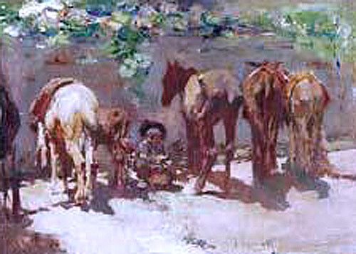  Jose Navarro Llorens Burros - Hand Painted Oil Painting