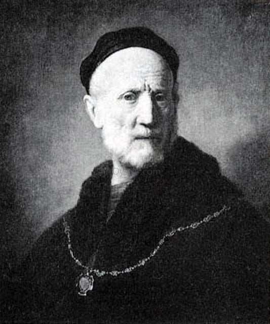  Rembrandt Van Rijn Bust of an Old man with a Gold Chain - Hand Painted Oil Painting