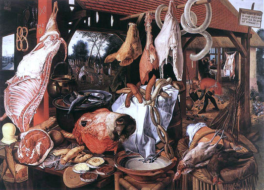  Pieter Aertsen Butcher's Stall - Hand Painted Oil Painting