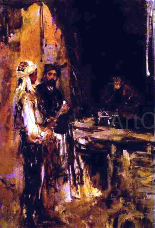 Constantin Alexeevich Korovin Buying a Dagger - Hand Painted Oil Painting