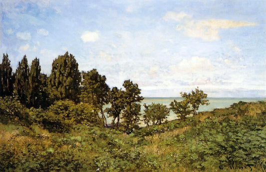  Claude Oscar Monet By the Sea - Hand Painted Oil Painting