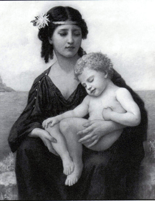  Elizabeth Gardner Bouguereau By the Seashore - Hand Painted Oil Painting