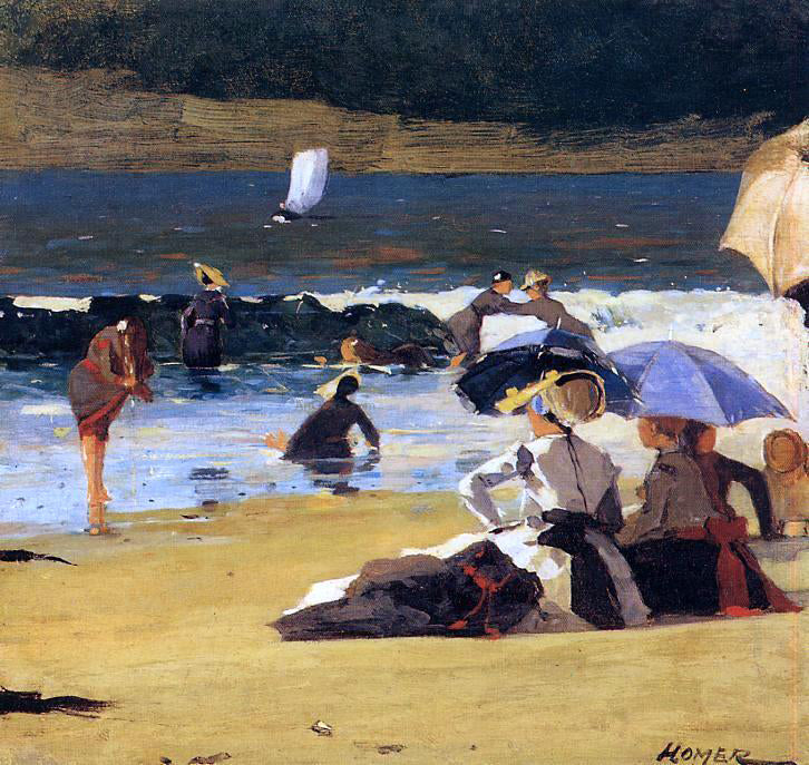  Winslow Homer By the Shore - Hand Painted Oil Painting