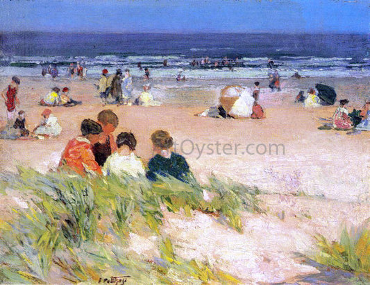  Edward Potthast By the Shore - Hand Painted Oil Painting