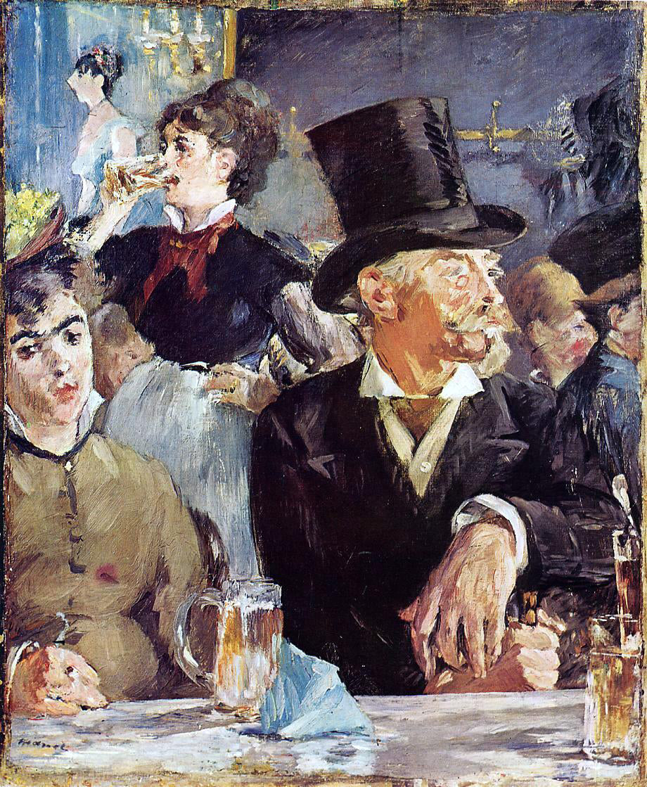  Edouard Manet Cafe-Concert - Hand Painted Oil Painting