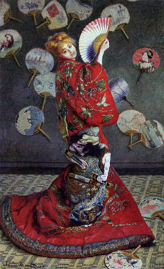  Claude Oscar Monet Camille Monet in Japanese Costume - Hand Painted Oil Painting