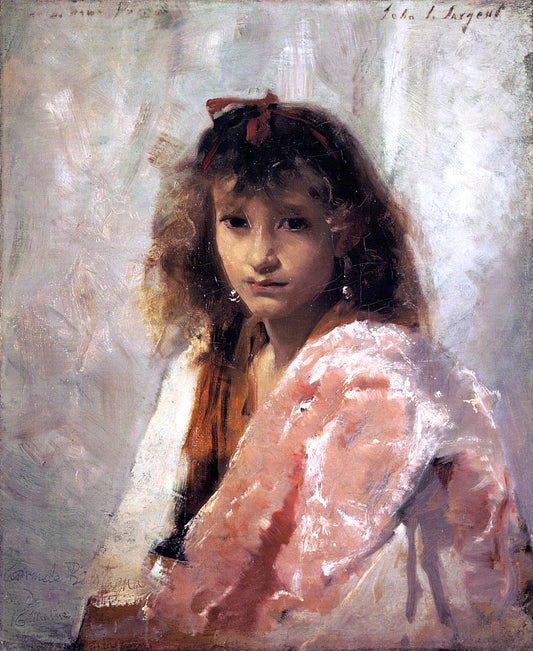  John Singer Sargent Carmela Bertagna - Hand Painted Oil Painting
