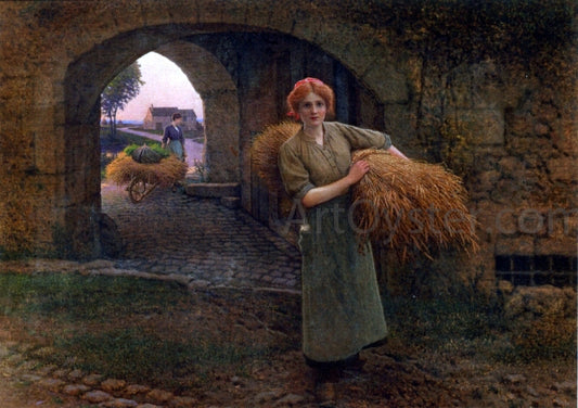  Camille-Felix Bellanger Carrying the Sheaves - Hand Painted Oil Painting