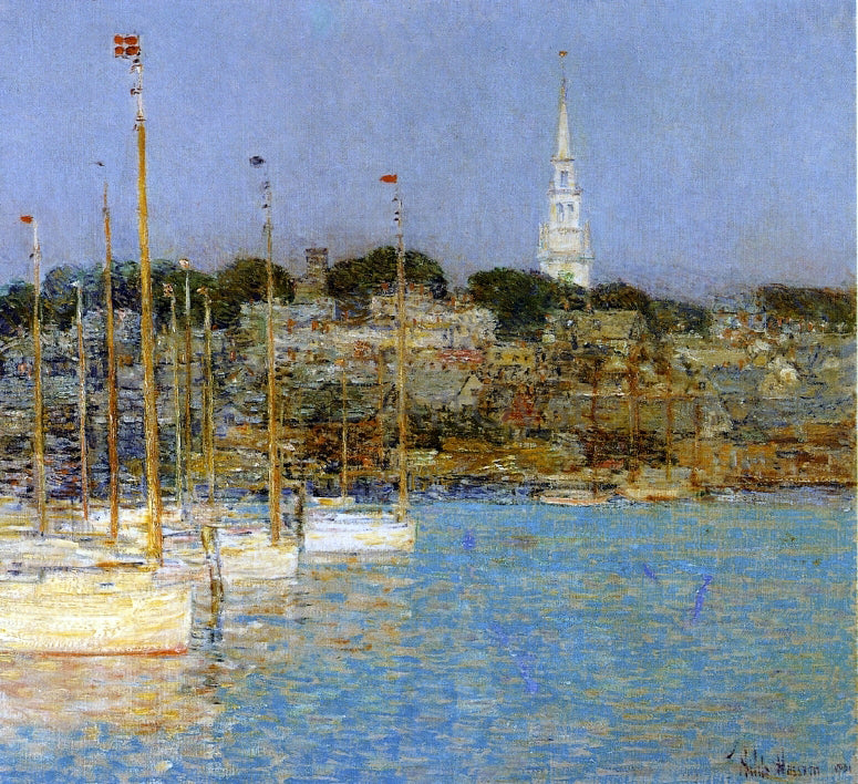  Frederick Childe Hassam Cat Boats, Newport - Hand Painted Oil Painting