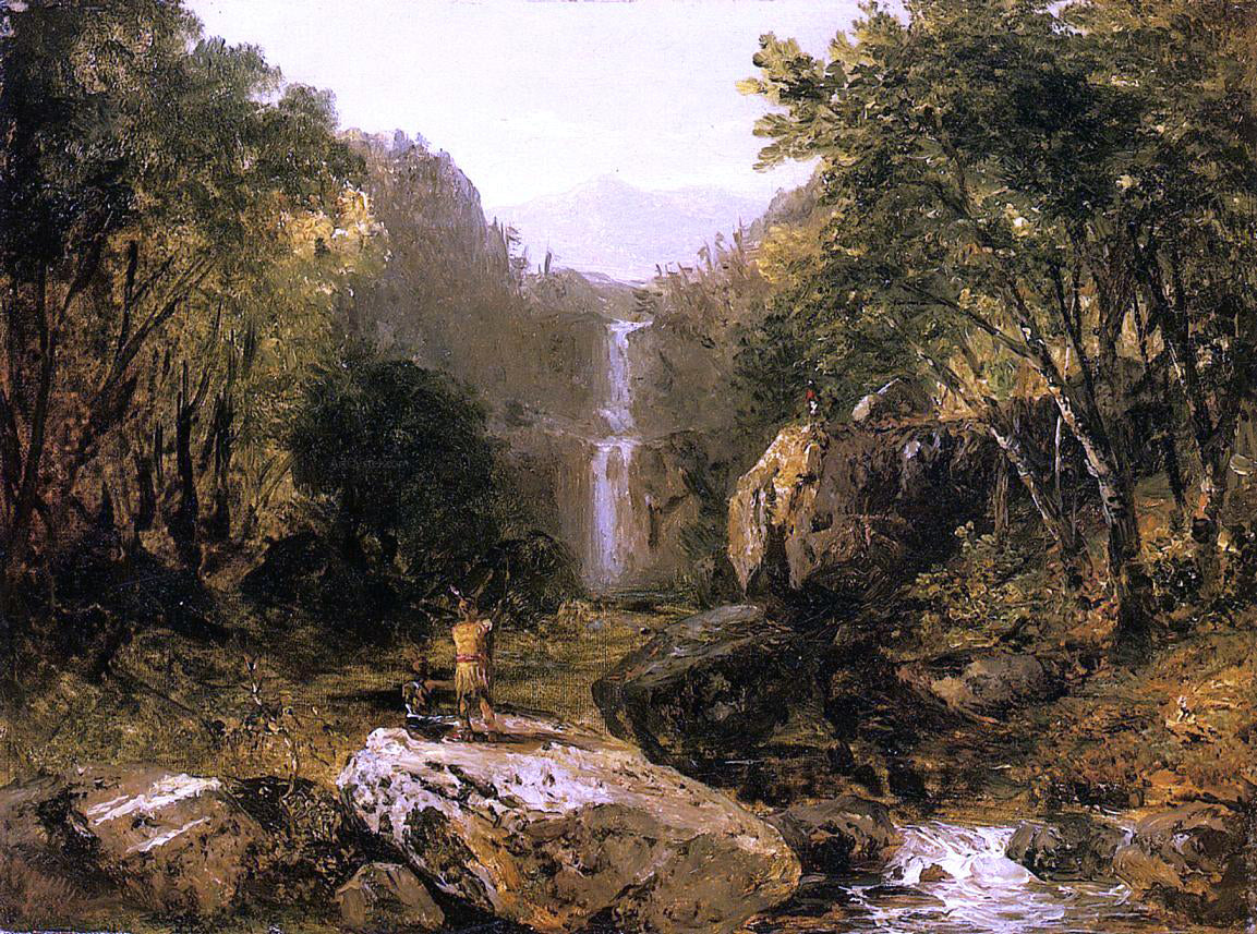  John Frederick Kensett Catskill Mountain Scenery - Hand Painted Oil Painting