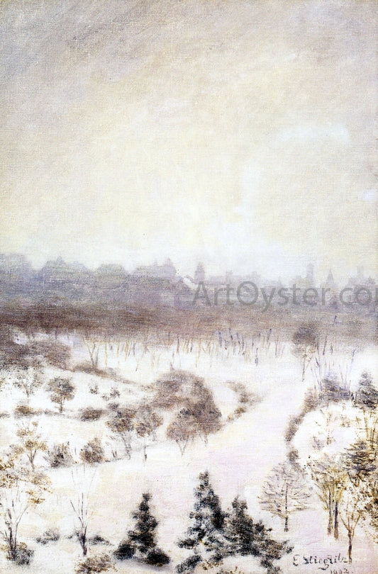  Edward Stieglitz Central Park - Hand Painted Oil Painting