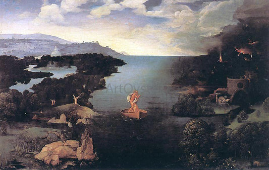  Joachim Patenier Charon - Hand Painted Oil Painting