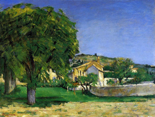  Paul Cezanne Chestnut Trees and Farmstead of Jas de Bouffin - Hand Painted Oil Painting