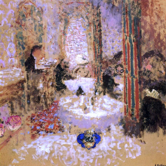  Edouard Vuillard Chez Maxime - Hand Painted Oil Painting