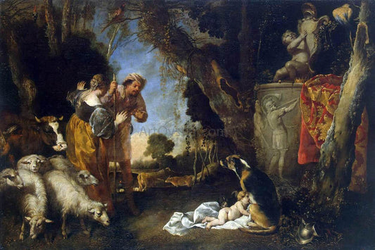  Antonio Maria Vassallo Childhood of King Cyrus - Hand Painted Oil Painting
