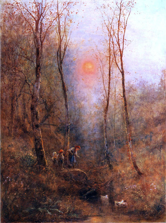  James Crawford Thom Children in a Wood - Hand Painted Oil Painting