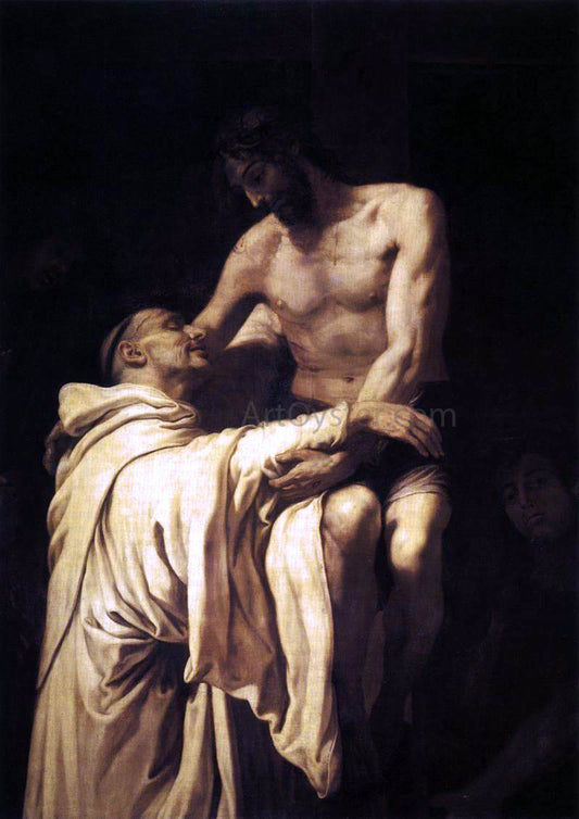  Francisco Ribalta Christ Embracing St Bernard - Hand Painted Oil Painting