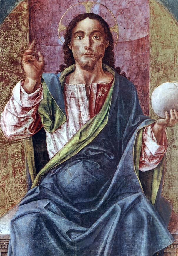  Bartolomeo Vivarini Christ Enthroned (detail) - Hand Painted Oil Painting