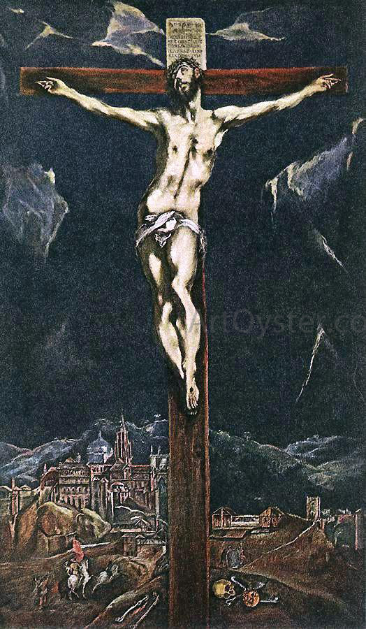  El Greco Christ in Agony on the Cross - Hand Painted Oil Painting