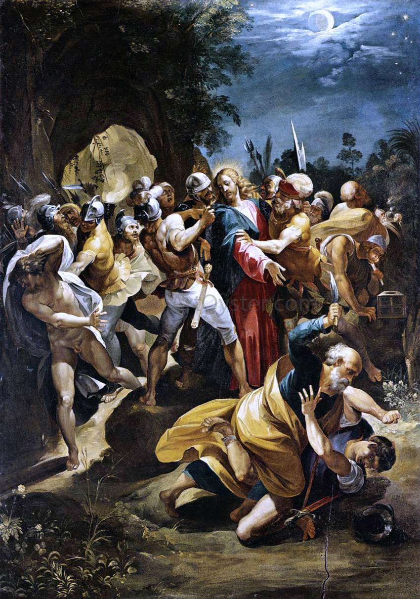  Giuseppe Cesari Christ Taken Prisoner - Hand Painted Oil Painting