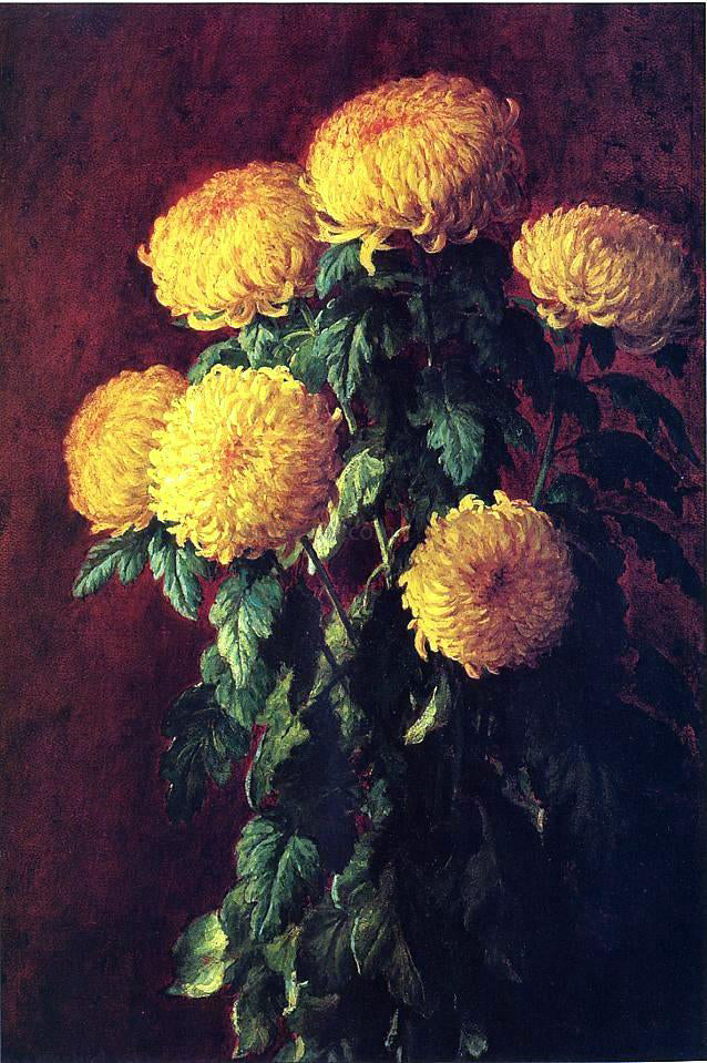  John Ross Key Chrysanthemums - Hand Painted Oil Painting