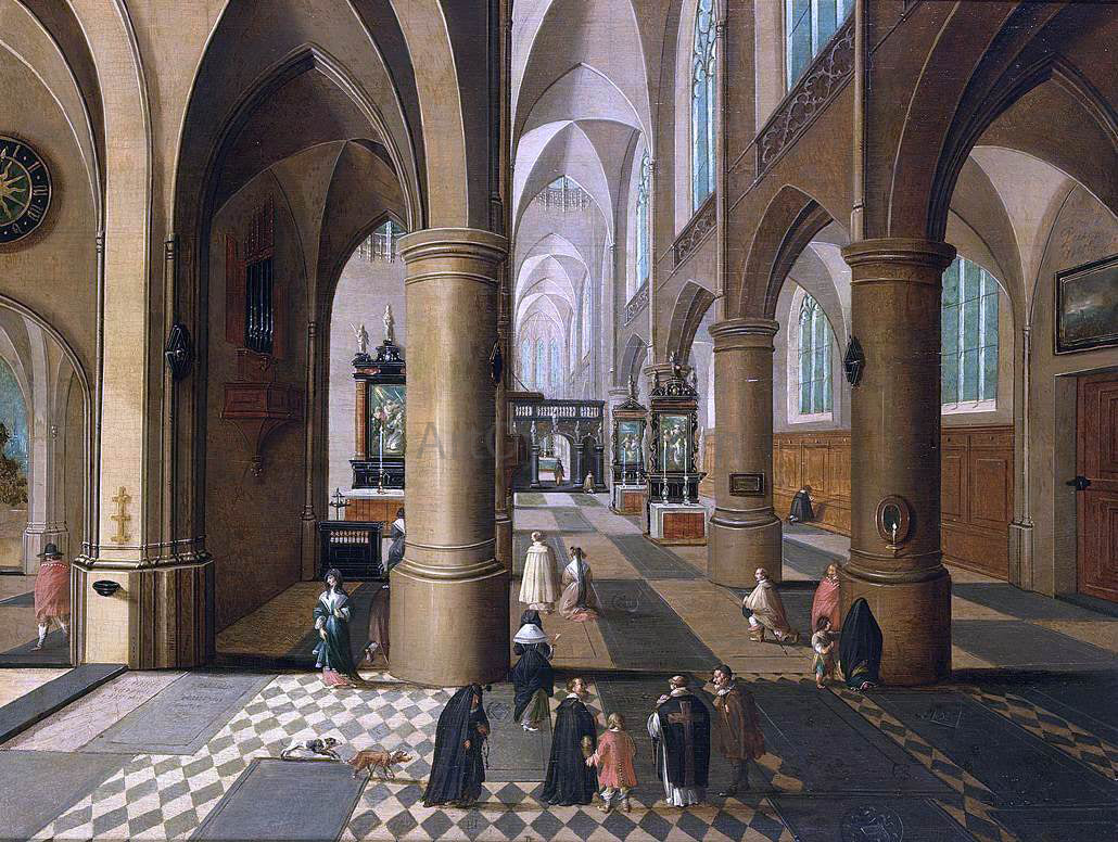  The Elder Peeter Neeffs Church Interior - Hand Painted Oil Painting