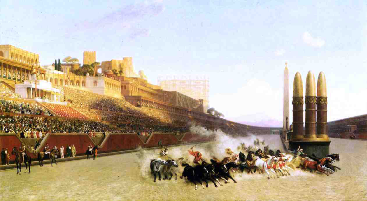  Jean-Leon Gerome Circus Maximus - Hand Painted Oil Painting