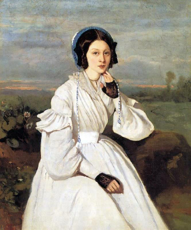  Jean-Baptiste-Camille Corot Claire Sennegon, Corot's Neice, Later Madame Charmois - Hand Painted Oil Painting