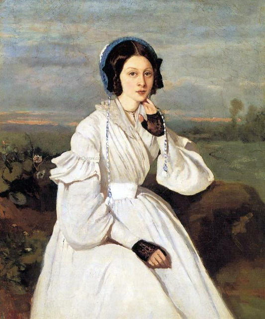  Jean-Baptiste-Camille Corot Claire Sennegon, Corot's Neice, Later Madame Charmois - Hand Painted Oil Painting