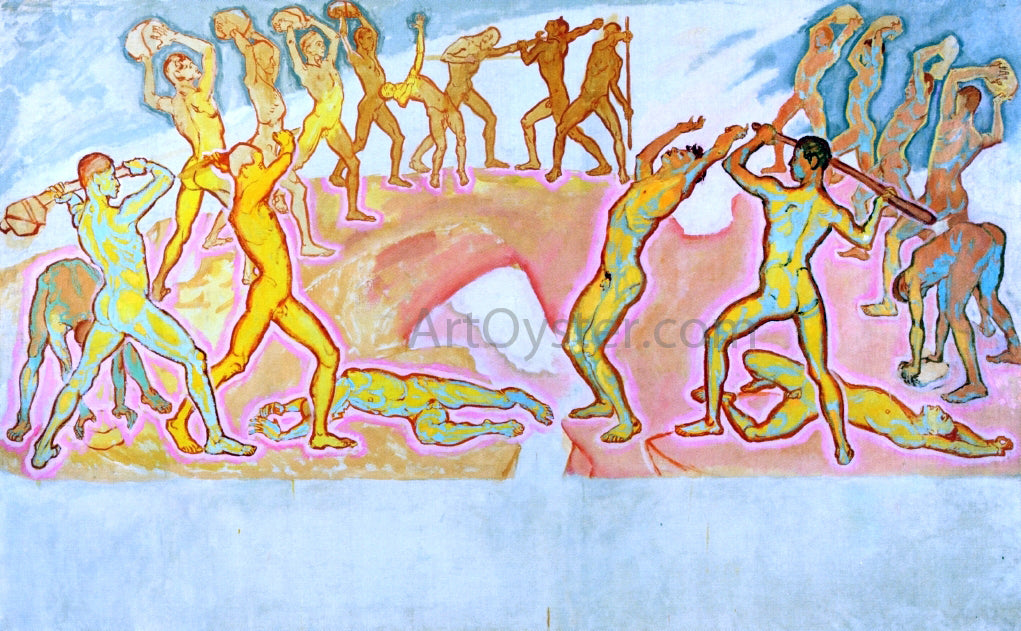  Koloman Moser Clash of the Titans - Hand Painted Oil Painting