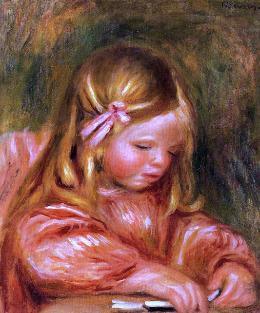  Pierre Auguste Renoir Claude Renoir Playing with Dominos - Hand Painted Oil Painting