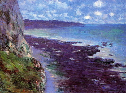  Claude Oscar Monet A Cliff near Dieppe - Hand Painted Oil Painting