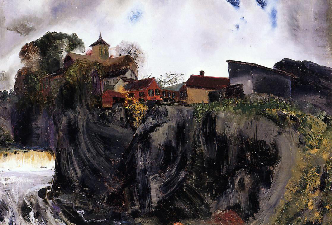  George Wesley Bellows Cliffs at Eddyville - Hand Painted Oil Painting