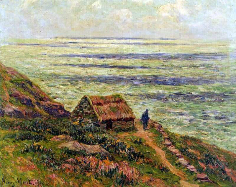  Henri Moret Cliffs of Jaboure - Hand Painted Oil Painting