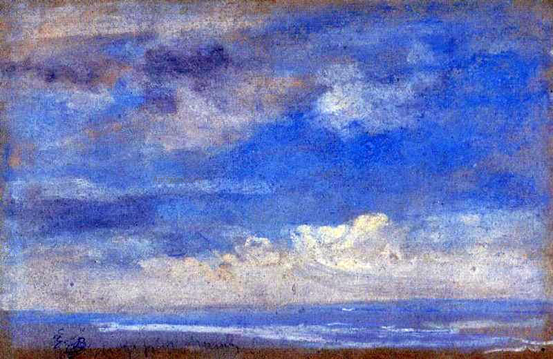  Eugene-Louis Boudin Clouds - Hand Painted Oil Painting