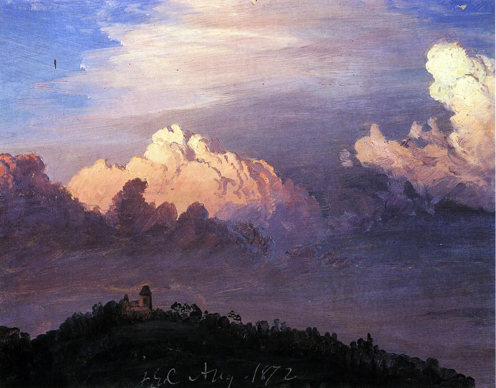  Frederic Edwin Church Clouds over Olana - Hand Painted Oil Painting