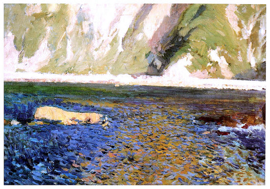  Joaquin Sorolla Y Bastida Coast at San Sebastian - Hand Painted Oil Painting
