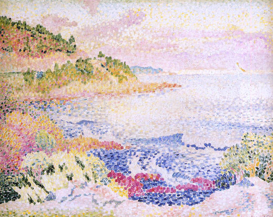  Henri Edmond Cross Coast of Provence, Le Four des Maures - Hand Painted Oil Painting