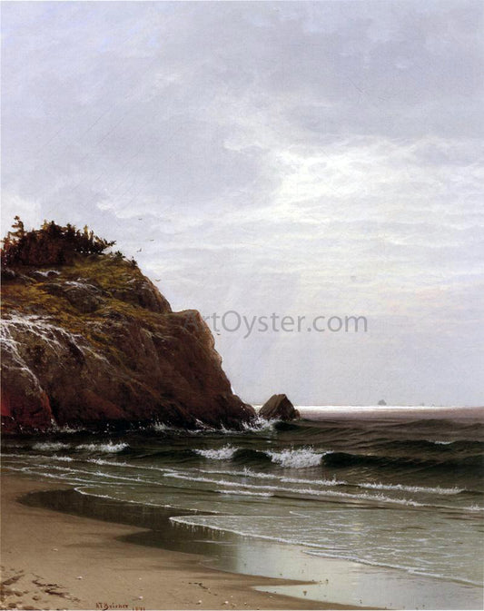  Alfred Thompson Bricher Coastal View, Newport - Hand Painted Oil Painting
