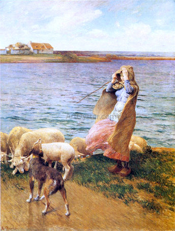  Luigi Chialiva Colpo di Vento - Hand Painted Oil Painting