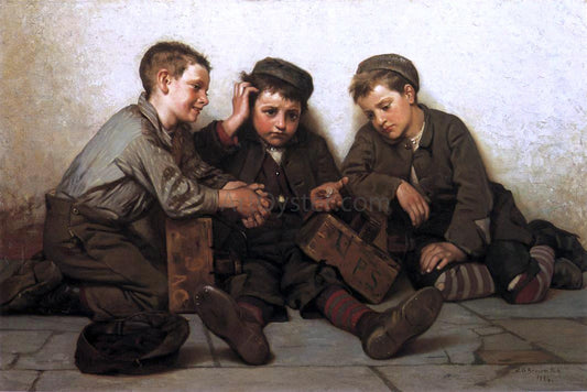  John George Brown Coming up Short - Hand Painted Oil Painting