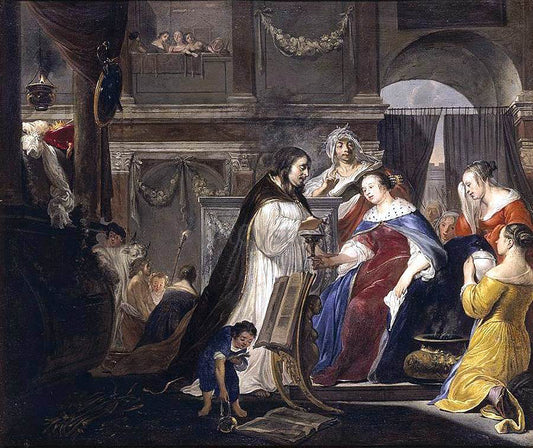  Arnold Houbraken Commemoration of King Mausolus by Queen Artemisia - Hand Painted Oil Painting