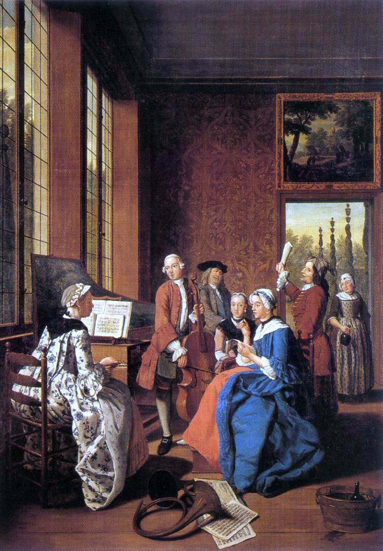  II Jan Horemans Concert in an Interior - Hand Painted Oil Painting